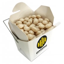 WHITE CARDBOARD NOODLE BOX WITH MINTS OR MUSKS 100G